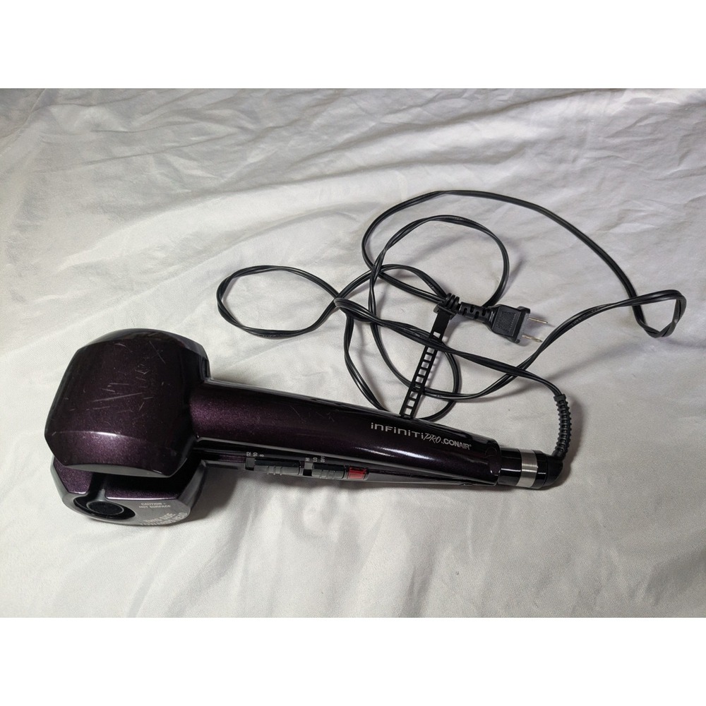 Conair Infiniti Pro Curl Secret Automatic Curling Iron -‎ Works - Purple